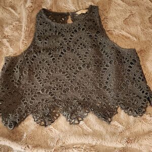 Eyelet Sleeveless Top